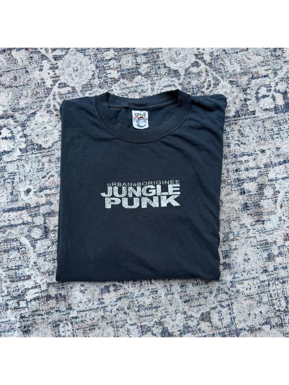 Y2K Japanese Jungle Punk T-shirt with white text reading 'JAPANESE JUNGLE PUNK'